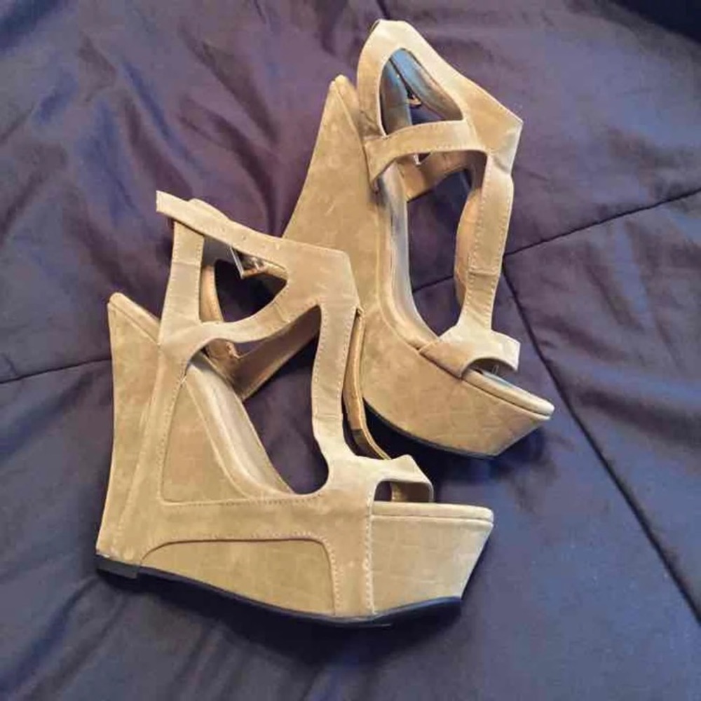 Charlotterusse Suede wedges